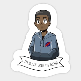 Black Lives Matter Male Cartoon Sticker